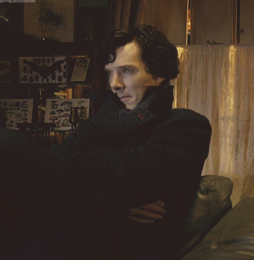 ∞ Scenes of Sherlock John: Uh, milk. We need milk.Sherlock: I’ll get some.John: Really?!