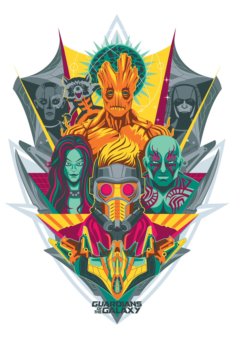 xombiedirge:  Phase 1 of the Poster Posse’s Guardians of The Galaxy poster project,