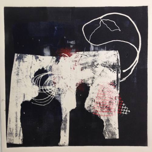 Today’s #monoprint. #printmaking #intaglio  (at Ragged Edge Printmaking Studio)