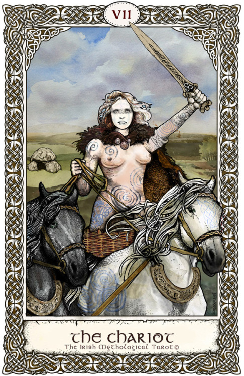 sfitzgerald-art: Working with @amandahealy_tarot on The Irish Mythological Tarot deck. This is Medb 