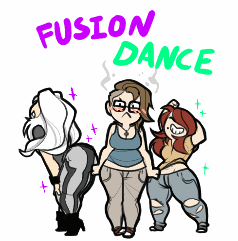 @l2edpanda, @lilyface, and @katusedcharm doin’ the fusion dance (well, 2/3 at least)