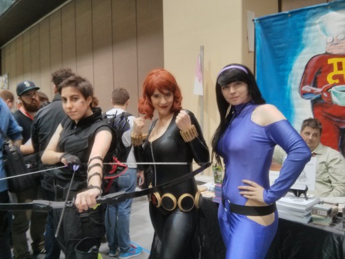 doctorcakeray:Hawkeye by zaataronpita.  If you recognize the Black Widow and Kate Bishop, let me kno