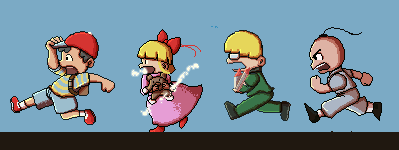 Running Pixel Animation
