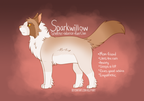 My government assigned Warriorsona, Sparkwillow. She’s a wonderful, calming presence, that is a grea