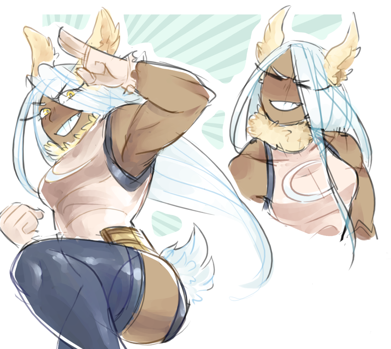 hexagonsgalore:She can high kick me to the moon.
