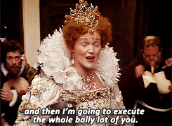 redscharlach:The party don’t start till Queenie walks in and threatens to chop everyone’s head off.