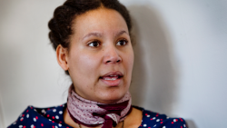 mrbootyluver:  selchieproductions:  tw: racism This is Monica Kichau, one of two owners of a coffee shop in Umeå, Sweden. On the 14th of March, after a long day of work and dressed in a grey hoodie, she was locking up her business when a woman approached
