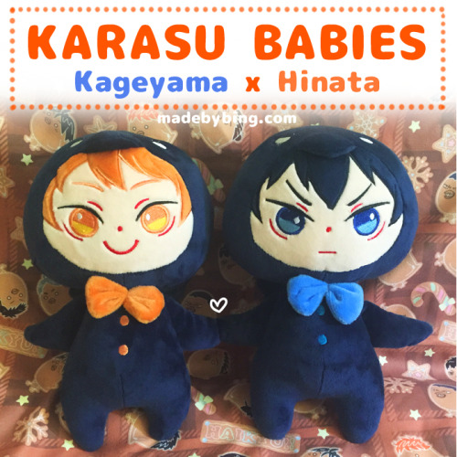 KARASU BABIES preorders open!Preorder period: 9/1-10/1~Dolls shipped around mid-late October.Please 