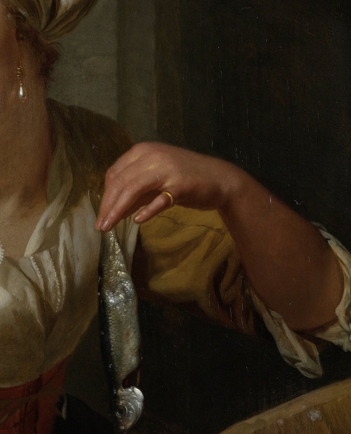 Woman Selling Herrings, by Godfried Schalcken, Rijksmuseum, Amsterdam.