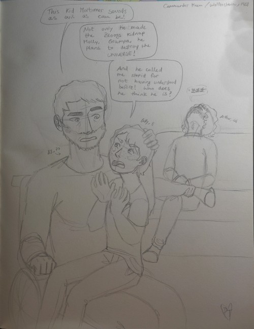 I May Be In A Commander Keen/Wolfenstein Era... So I Made This Two Drawings About Granpa And Grandson!