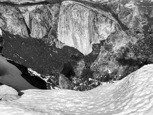 Playing with some black and white today on El Capitan from Dewey Point thanks to inspiration from @a