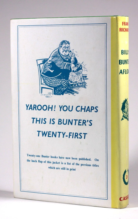 Billy Bunter Afloat by Frank Richards 21st Billy Bunter Book First Edition 1957 - a fine copy