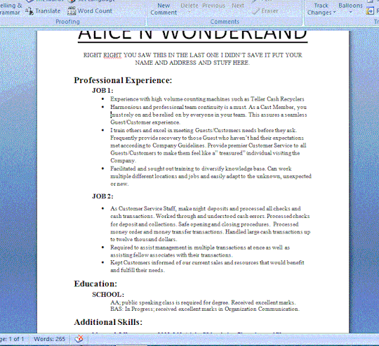 How to Write a Winning resume when you think you’re worthless.