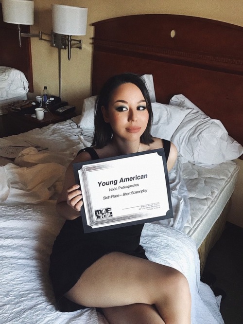 queenikki:I won an award for a screenplay I wrote (sixth place, not too shabby I guess).