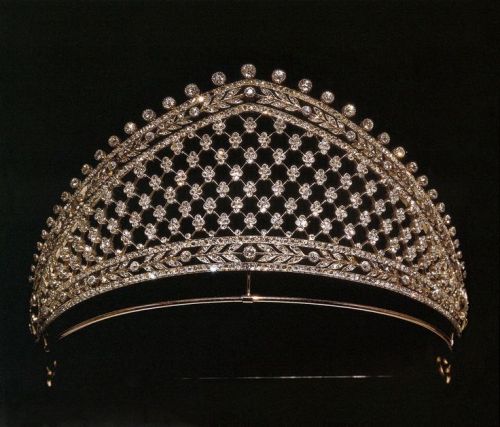 The Faberge tiara given to Crown Princess Cecilie when she married into the Prussian Royal House in 