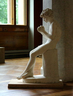 Ganymedesrocks:  100Artistsbook:  Statue Of A Boy. 1878. Frans Oscar Teodor  Berg.