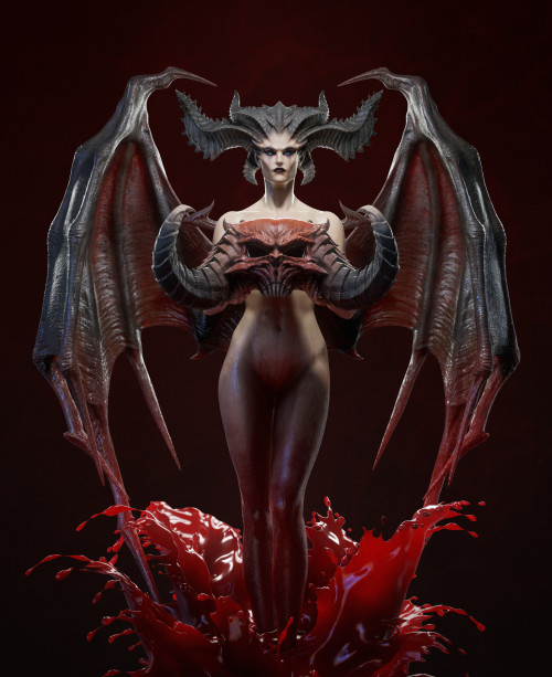 Lilith Diablo 4 Zhang Yimin https://www.artstation.com/artwork/KabezX