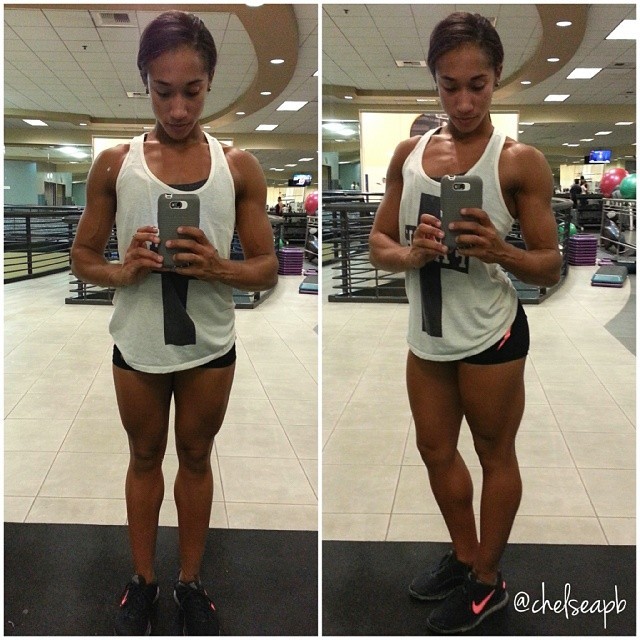 getblackfitness:  Exercise and eating right is what gave @chelsea_pb that body. Not