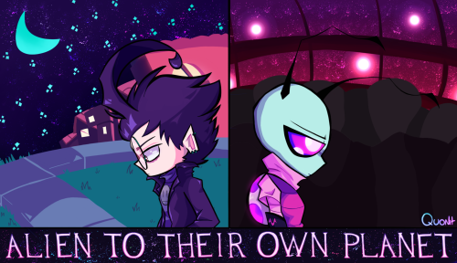 homocidal-invader: First colored Invader Zim fanart because ???Heavily inspired by @akiione‘s 