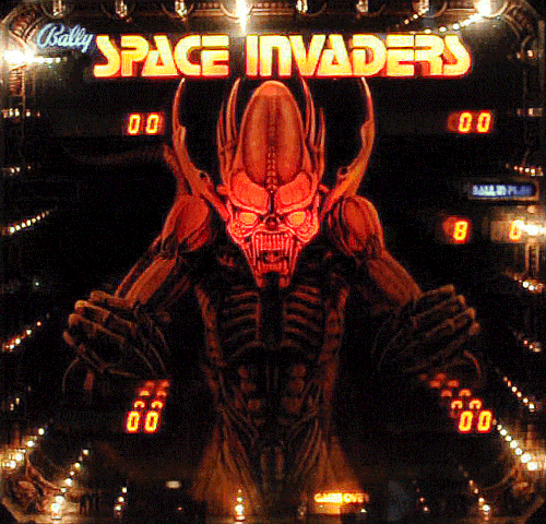 Bally Space Invaders (1979) pinball