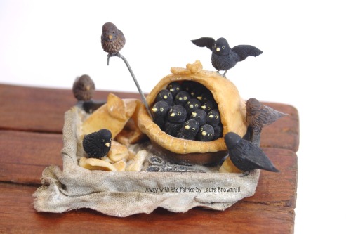 Four and twenty blackbirds baked in a pie. Away with the Fairies by Laura Brownhill.&lsquo;