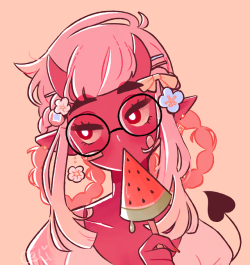 pianta:hot demon girl summer 🍉  twitter