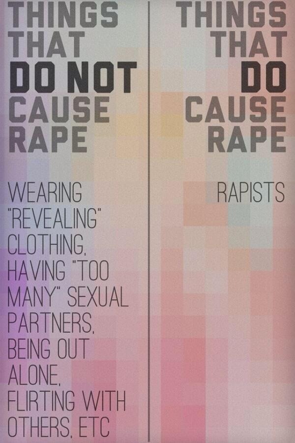 things that do not cause rape.