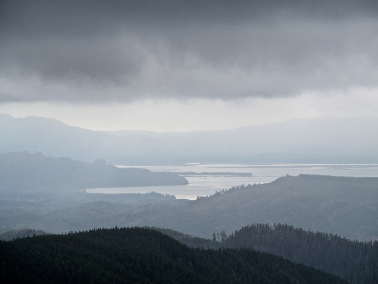 Lower Columbia from above Naselle, WA