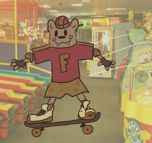 le-scumbo: AU where the toy animatronics are cool late 90′s skater reboots (a la chuck e chees