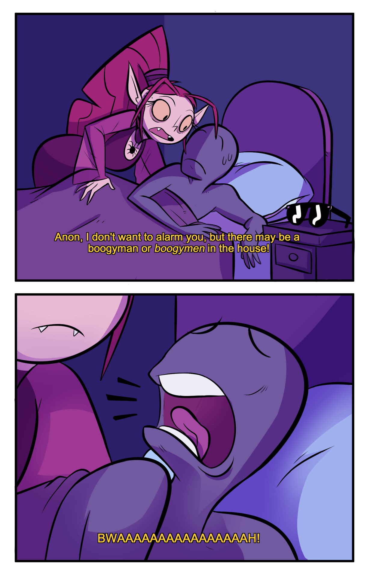 kindahornyart:  an old commission for thirteenfunbreaker. Not nsfw but hella fun.