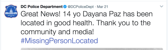 PSA: THERE IS NOT A PLAGUE OF DISAPPEARING CHILDREN IN DC