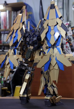 mechaddiction:  PG 1/60 Unicorn Gundam 03 Phenex - Customized Build Modeled by Redbrick #mecha – https://www.pinterest.com/pin/289989663489678602/