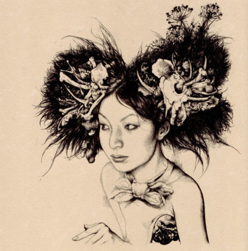 drawing by Russian born Vania Zouravliov