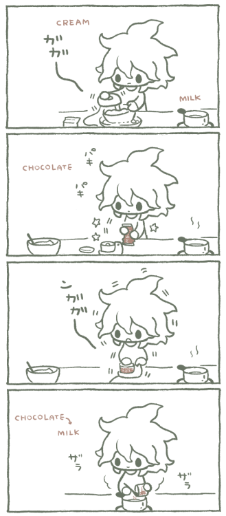 etoilebulle:  “I made hot chocolate for everyone.”