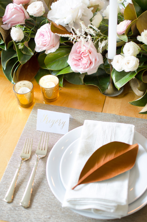 We continue Theme Tuesday with this Modern Inspired Thanksgiving Tablescape Inspiration captured, st