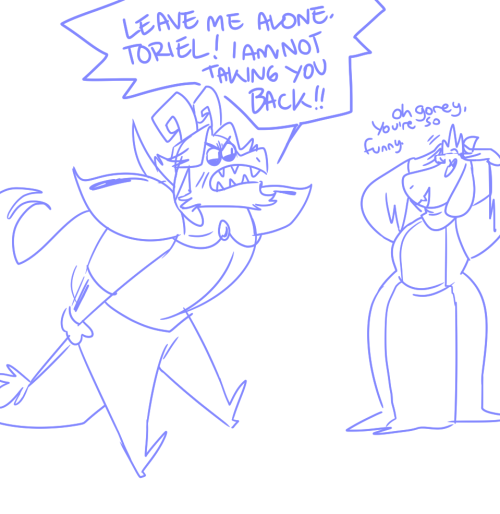 coulsart:  clowncare:  how nega-toriel would probably intervene in an asgore fight tbh shes awful poor sans  oh my god……. oh my god…,. i….. 