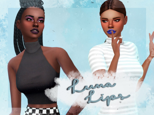 yellojellysim: Luna Lips This is my second lip set This is the fourth and last free-launch pack as a