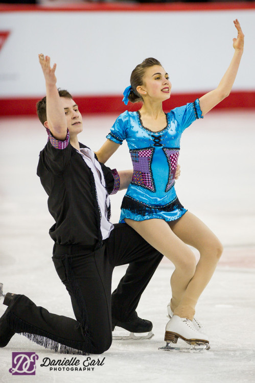 Mary Orr and Phelan Simpson competing in the 2014 Junior Canadian Nationals.(Source: Danielle Earl P
