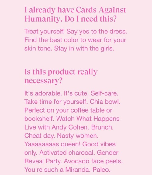 greencow4 - Cards Against Humanty just released their “For Her”...