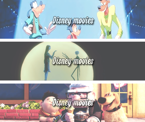 nolanthebiggestnerd:  disneyismyescape: Disney Movies (INSP)Sorry this is such a long post. I tried including as many movies/characters as I could. Sorry if your favourites are not here! Also the sections are not exclusive. I know there are more than