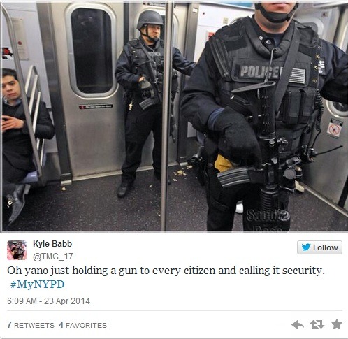 diosanegra:lifeisliterallylimited:NYPD twitter campaign implodes, flooded with photos of police abus