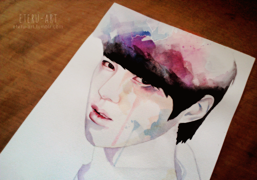 eteru-art:  Portrait for Kim Myungsoo / watercolor Main blog｜Weibo please do not