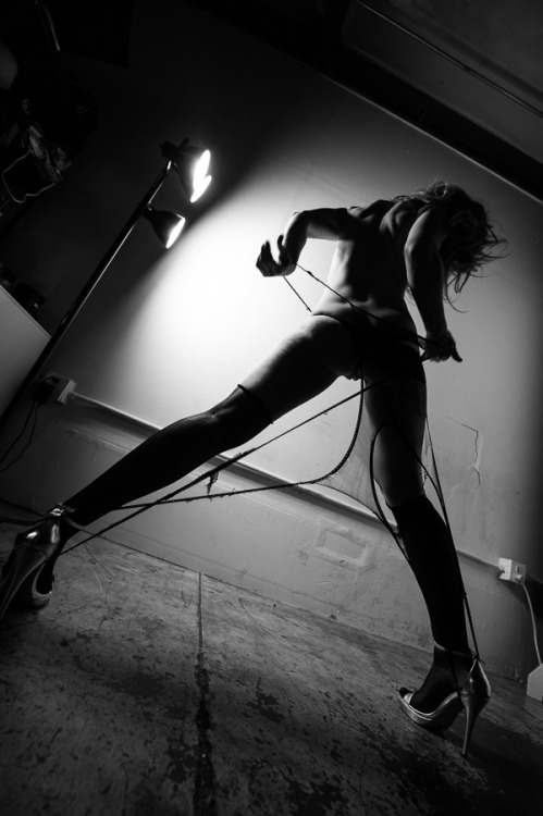 Destroying stockings in a warehouse. What, you mean you don&rsquo;t do that?!  Pics by Rafa