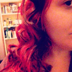 This is what overnight pin curls look like. Very strong curls!