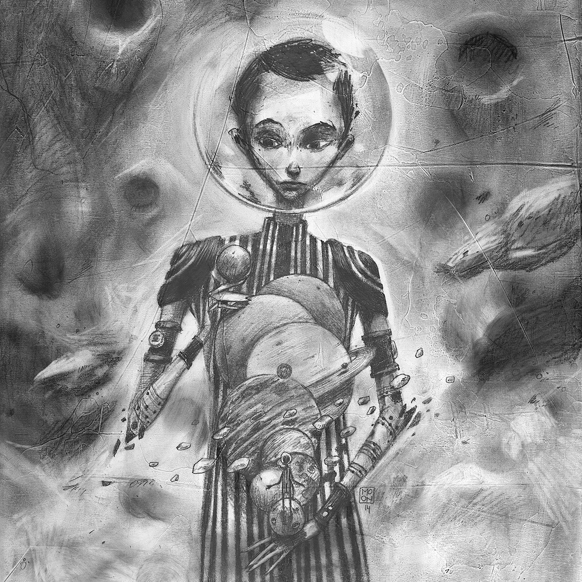 jedavu:  Amazing drawings from moon
