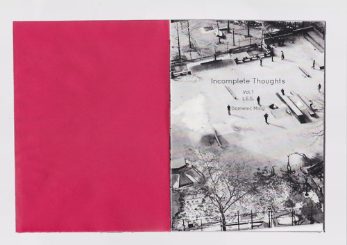 Various construction of my short story - Incomplete Thoughts Vol.1It’s a photo book set in the L.E.S