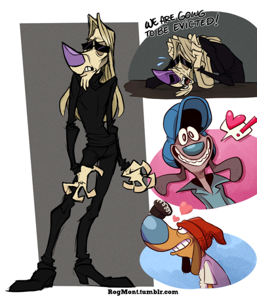 rogmont: Let’s have a huge art dump of some “3 Dog Band” work I’ve scribbled up over the past year. 