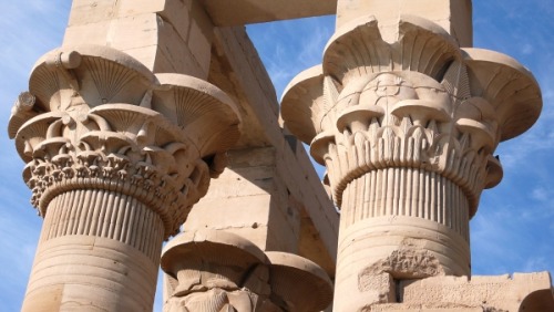 Trajan’s Kiosk Detail of Trajan’s Kiosk (Pharaoh’s Bed). Temple of Isis, Philae, A