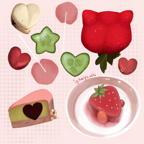 revisited my old aesthetic from back when i did fairy kei by doin some cute food doodles :p