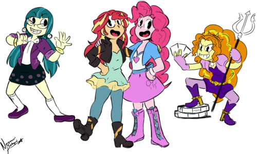 zapotecdarkstar: Cupset Shimmer and Mug Pie, featuring in  “Don’t make deals with the Siren”  > u< <3 <3 <3
